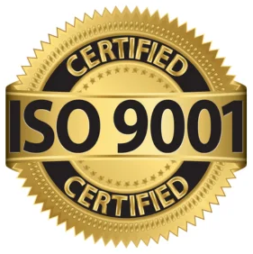 ISO 9001 certified